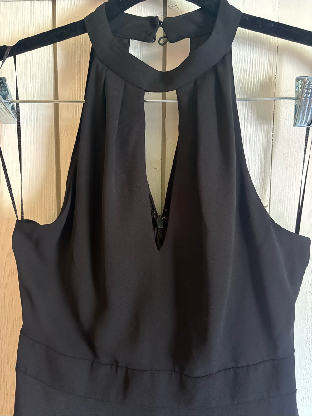 Express Black Halter Mini Dress NWT - Picture 3 of 6